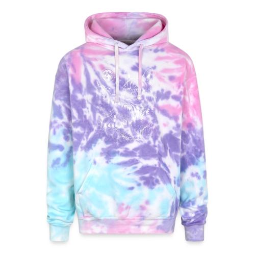 Vintage French Bulldog Moon Howling Tee - Adult Tie Dye Hoodie