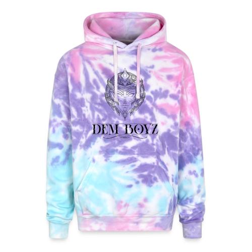 DemBoyz Full Logo (Black Edition) - Adult Tie Dye Hoodie