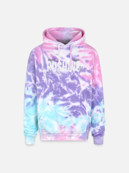 Energize Your Journey - Adult Tie Dye Hoodie - cotton candy