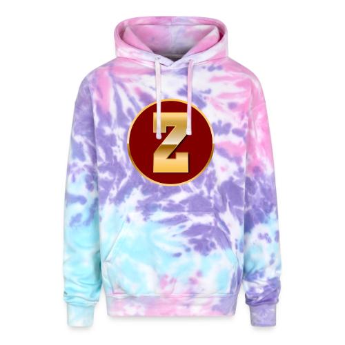 Letter Z – Capital Varsity Alphabet Monogram - Adult Tie Dye Hoodie
