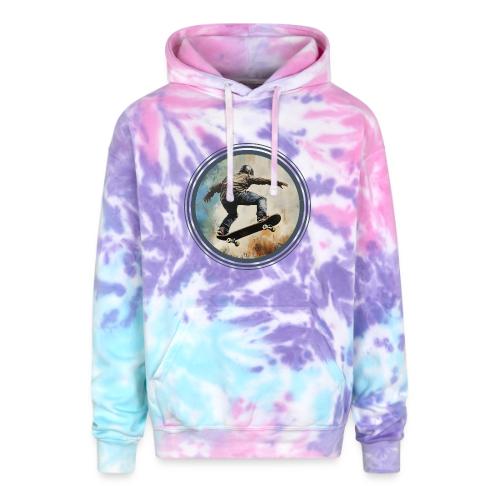 Skateboarding Energy - Adult Tie Dye Hoodie