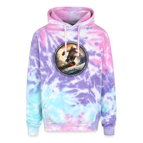 Snowboarding Elevation - Adult Tie Dye Hoodie