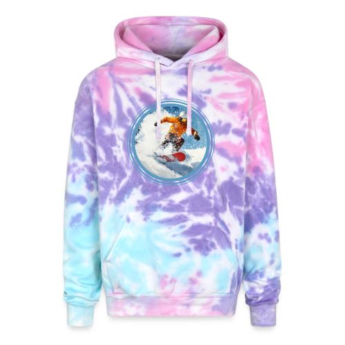 Snowboarding Edge - Adult Tie Dye Hoodie