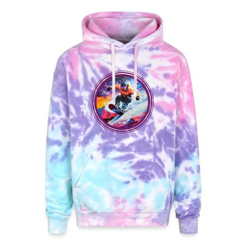 Snowboarding Spirit - Adult Tie Dye Hoodie