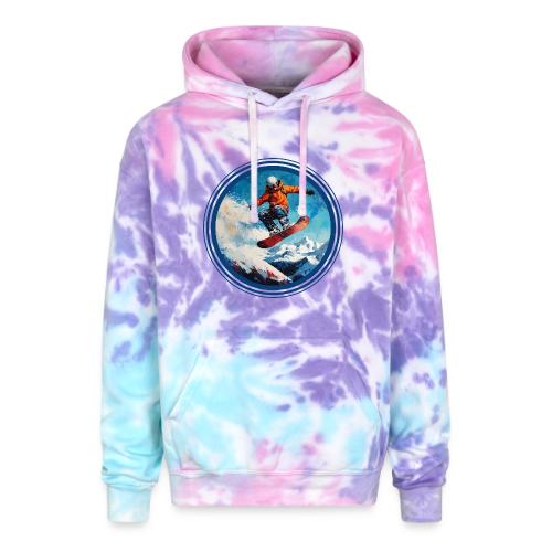 Snowboarding Vibes - Adult Tie Dye Hoodie