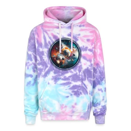 Planets in Acrylic Dreams - Adult Tie Dye Hoodie