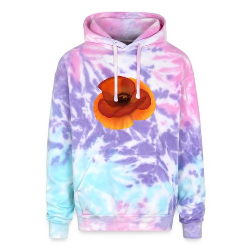 Vivid poppy - Adult Tie Dye Hoodie
