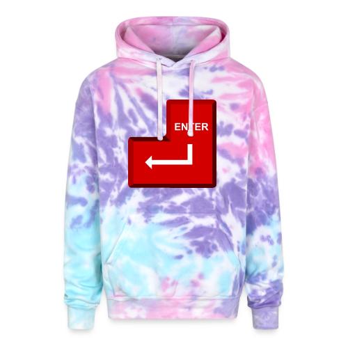Just Press Enter - Adult Tie Dye Hoodie