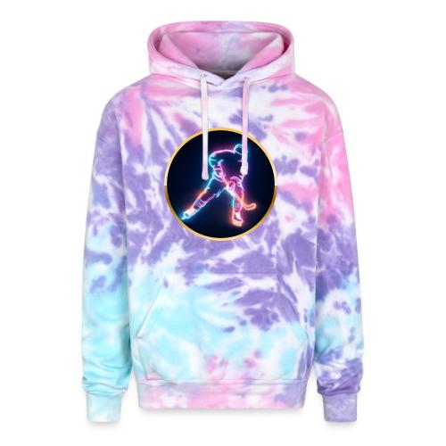 Golden Neon Hockey - Adult Tie Dye Hoodie