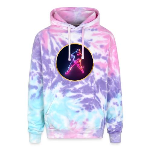 Hockey: Neon Ice Strike - Adult Tie Dye Hoodie