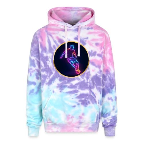 Soccer: Neon Golden Goal - Adult Tie Dye Hoodie