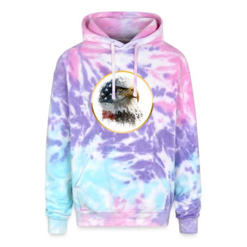 USA: Patriot Wing Emblem - Adult Tie Dye Hoodie
