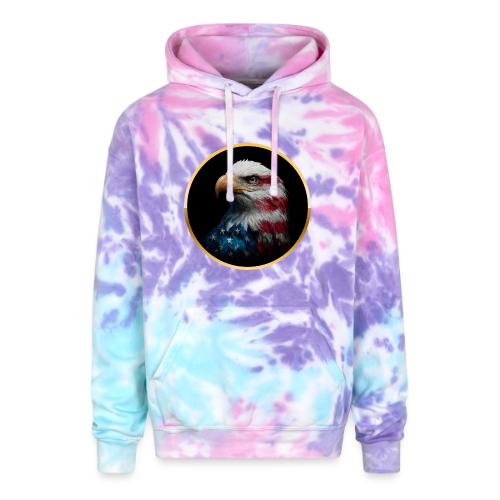 USA: Liberty Emblem - Adult Tie Dye Hoodie