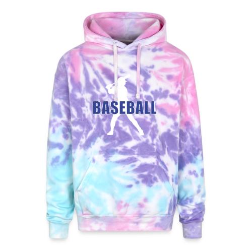 Classic Baseball Swing - Adult Tie Dye Hoodie