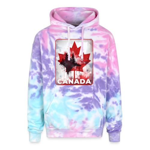Canada's Maple Leaf Pride - Adult Tie Dye Hoodie
