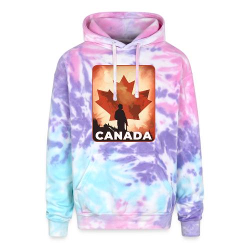 Canada Stands Tall - Adult Tie Dye Hoodie