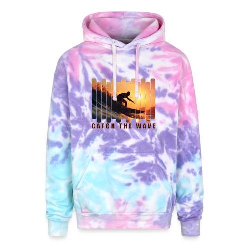Surfing: Catch the Wave - Adult Tie Dye Hoodie