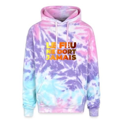 Fire never sleeps - Adult Tie Dye Hoodie
