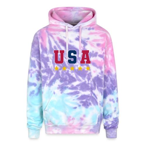 USA Varsity Stars - Adult Tie Dye Hoodie