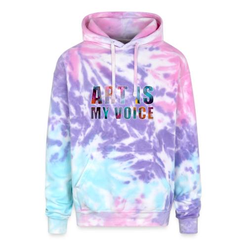 Art Is My Voice - Adult Tie Dye Hoodie