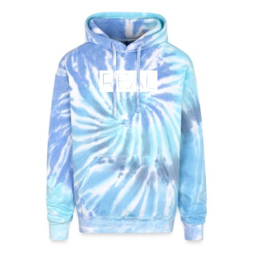 Real in white - Adult Tie Dye Hoodie