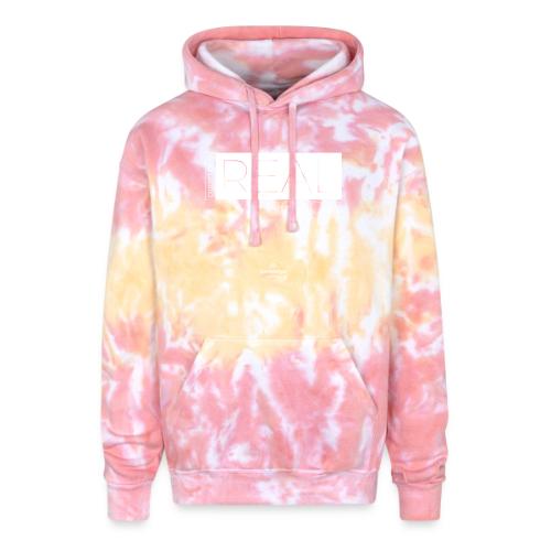 Real in white - Adult Tie Dye Hoodie