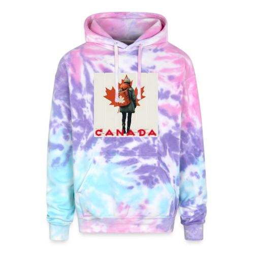 Canada: Proud Canadian Woman - Adult Tie Dye Hoodie