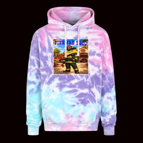Fireman Taco - Adult Tie Dye Hoodie