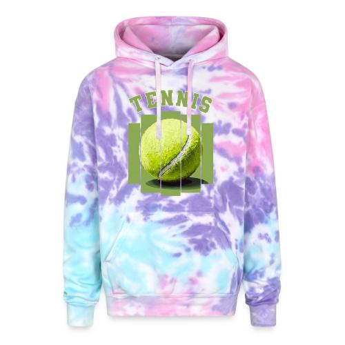 Tennis Minimal - Adult Tie Dye Hoodie