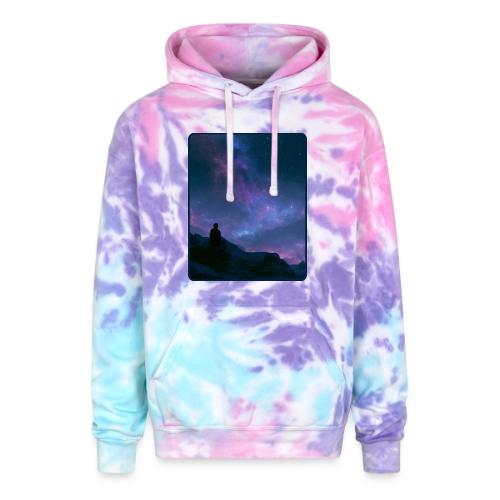 Stargazer Nebula Night Sky Art - Adult Tie Dye Hoodie