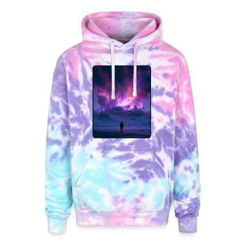 Cosmic Supernova Night Design - Adult Tie Dye Hoodie