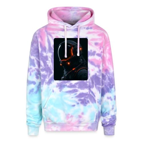 Futuristic Astronaut Helmet - Adult Tie Dye Hoodie