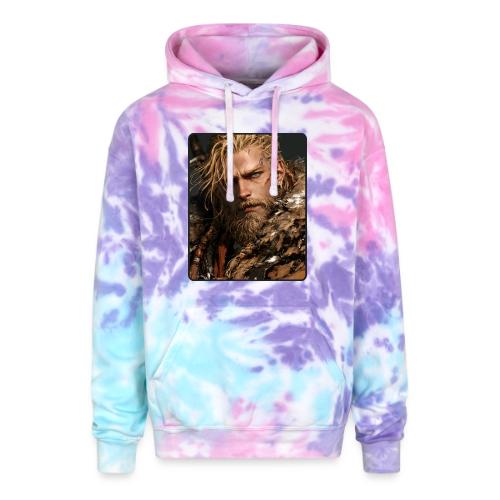 Battle-Scarred Viking Warrior - Adult Tie Dye Hoodie