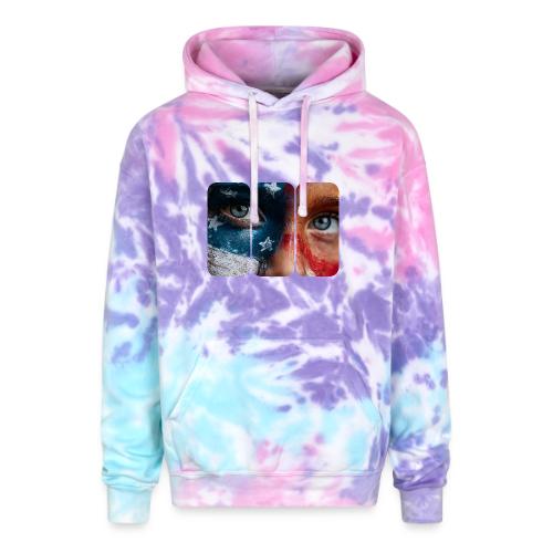 USA: Star-Spangled Glance - Adult Tie Dye Hoodie