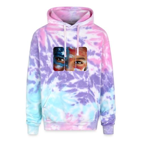 USA: Eyes of the Flag - Adult Tie Dye Hoodie