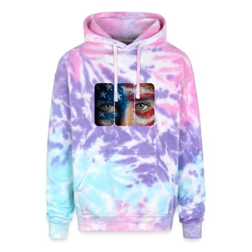 USA: Stars in Her Eyes - Adult Tie Dye Hoodie