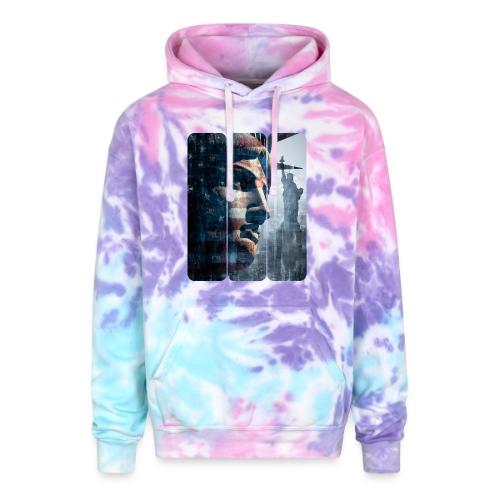USA: Liberty in Three Visions - Adult Tie Dye Hoodie