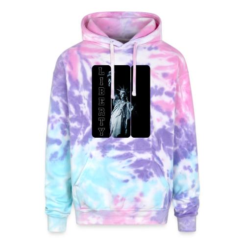 USA: Vertical Liberty - Adult Tie Dye Hoodie