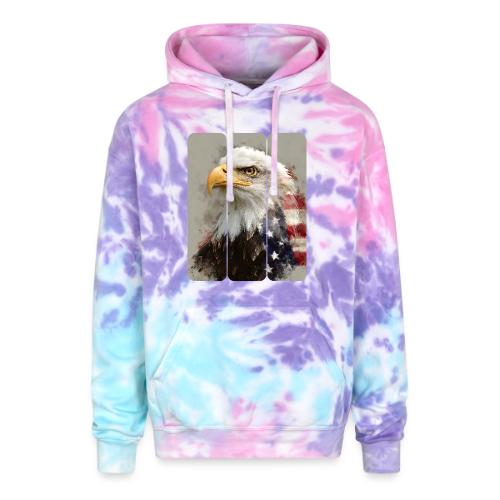 USA: Eagle of the Free - Adult Tie Dye Hoodie