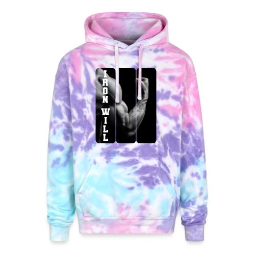 Bodybuilding: Iron Will - Adult Tie Dye Hoodie