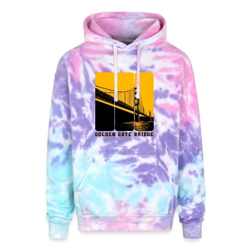 Golden Gate Bold Icon - Adult Tie Dye Hoodie