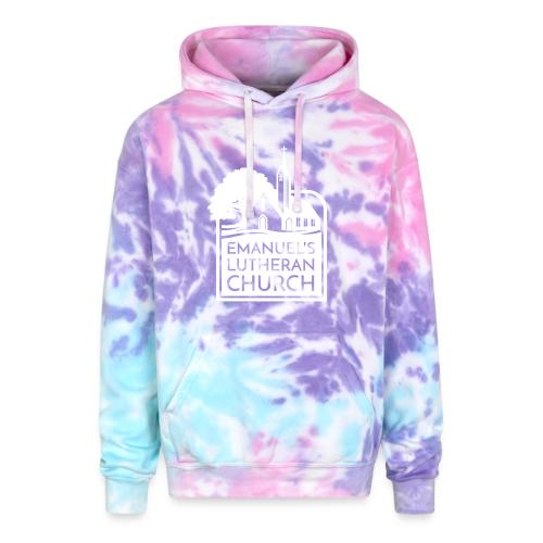 Single Vertical white2 - Adult Tie Dye Hoodie