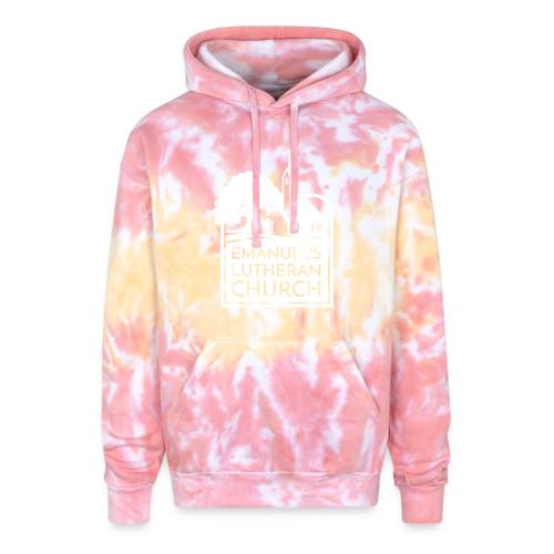 Single Vertical white2 - Adult Tie Dye Hoodie