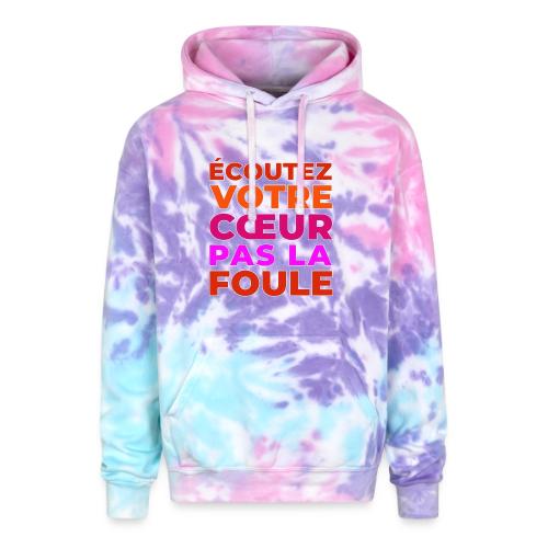 Heart first - Adult Tie Dye Hoodie