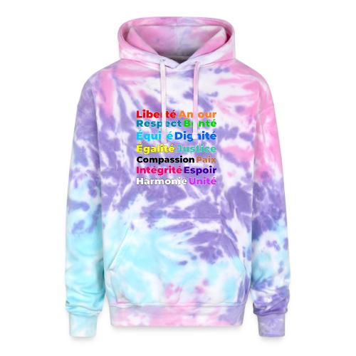 Words of Light - Adult Tie Dye Hoodie
