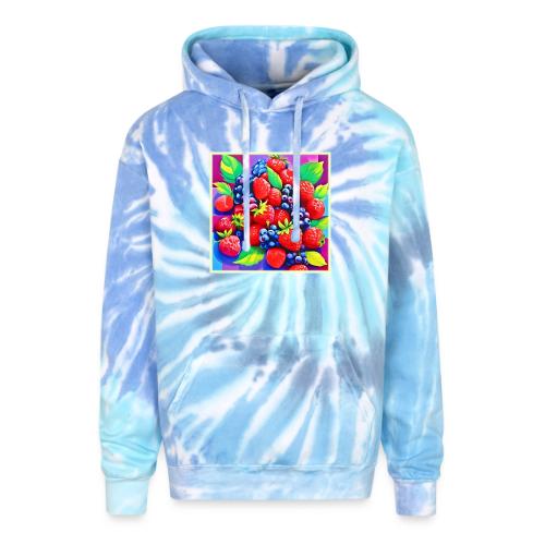 Fresh Berry Bounty - Adult Tie Dye Hoodie