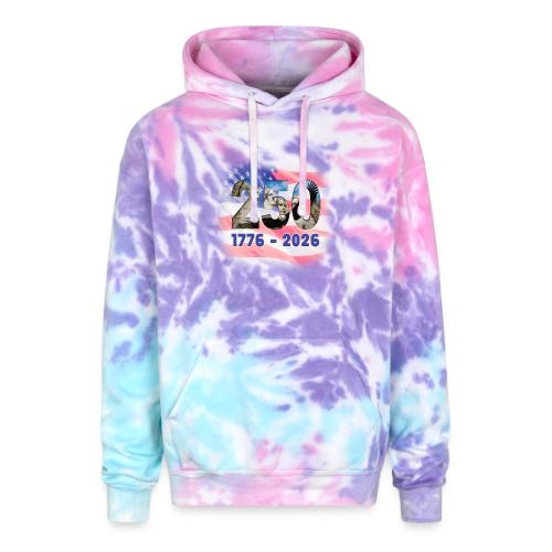 1776 - 2026 | 250 Years USA - Adult Tie Dye Hoodie