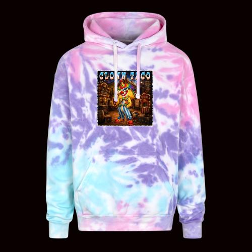 The Clown Taco Circus Humor Character - Adult Tie Dye Hoodie