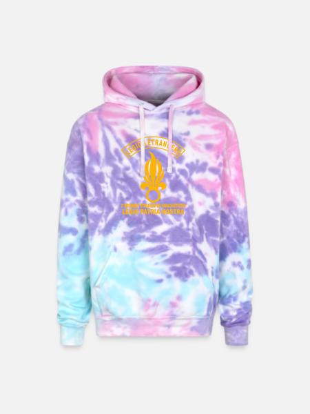 French Foreign Legion - Adult Tie Dye Hoodie - cotton candy
