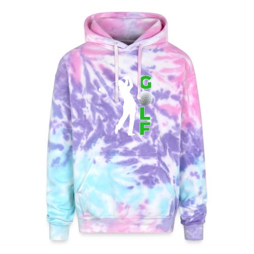 Golf: Classic Golf Motion - Adult Tie Dye Hoodie